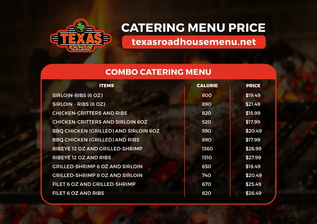 Texas Roadhouse Catering Menu pdf 
