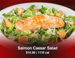Texas Roadhouse Salmon Caesar Salad